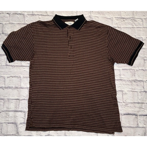 RGM Men's Size Large‎ 100% Cotton Brown Short Sleeve Polo Shirt - Picture 1 of 4